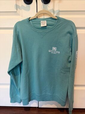 Quiet Storm Teal Crewneck Sweatshirt